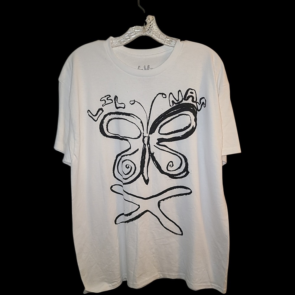 Lil Nas X Long Live Montero Butterfly Earth Starfish Graphic T Shirt Men's L